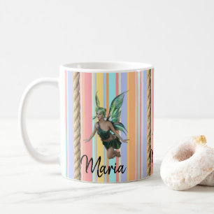Fairy Rope Pastel Stripe Tasse
