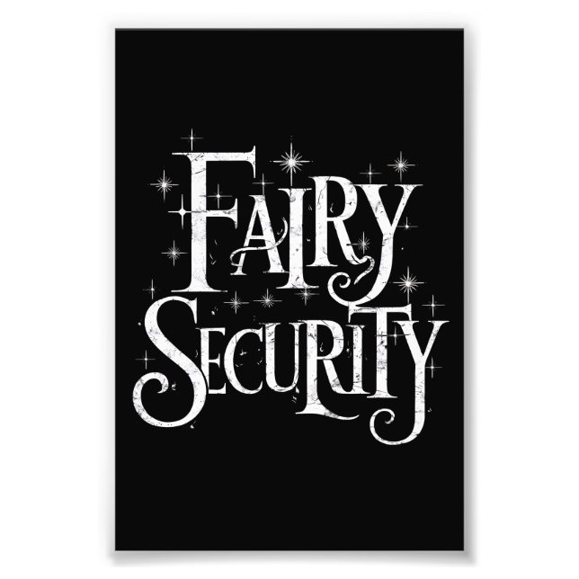 Fairy Security Funny Halloween-Kostüm Fotodruck (Vorne)