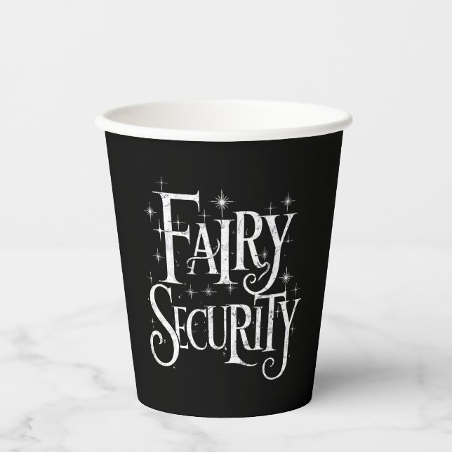Fairy Security Funny Halloween-Kostüm Pappbecher (Vorderseite)