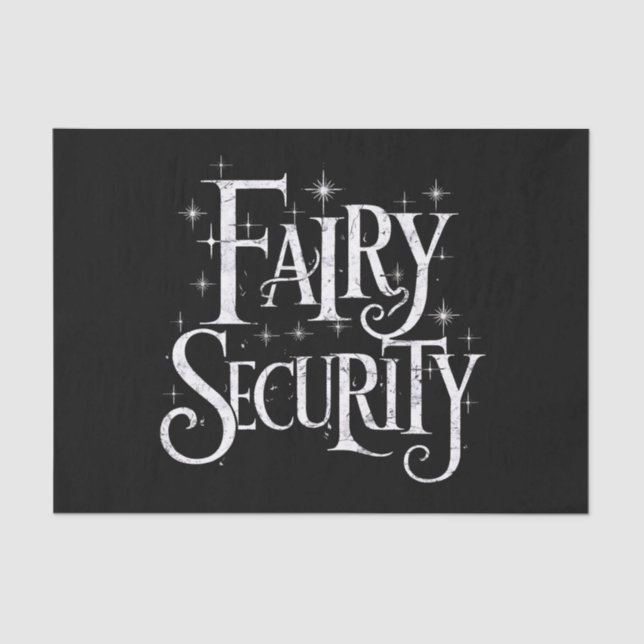 Fairy Security Funny Halloween-Kostüm Seidenpapier (Vorderseite)