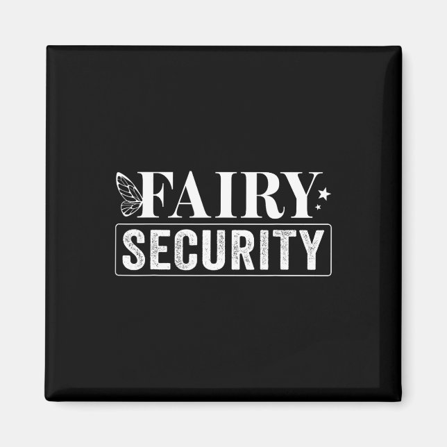 Fairy Security Geburtstag Halloween Magnet (Vorne)
