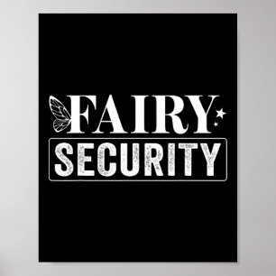 Fairy Security Geburtstag Halloween Poster