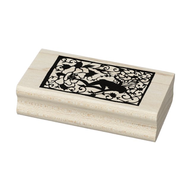 Fairy Silhouette Gummistempel (Stempel)