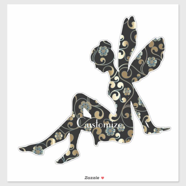 Fairy Silhouette Thunder_Cove Aufkleber (Blatt)