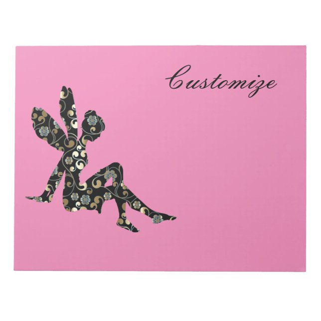 Fairy Silhouette Thunder_Cove Notizblock (Vorderseite)