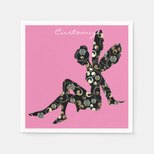 Fairy Silhouette Thunder_Cove Serviette