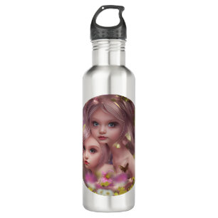 Fairy Sisters Unter den Blume im Wald Edelstahlflasche