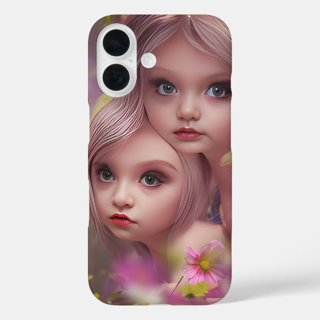 Fairy Sisters Unter den Blume im Wald iPhone 16 Hülle (Rückseite)