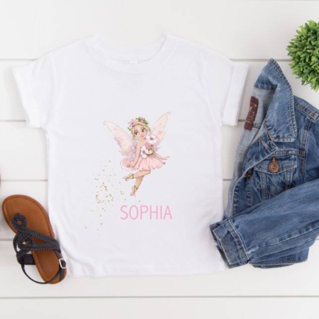 Fairy Sparkle Niedlich Pink Baby T - Shirt (Von Creator hochgeladen)