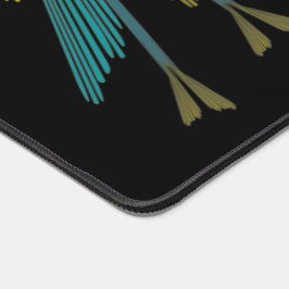 Fairy Stars Black Desk Mat Schreibtischunterlage