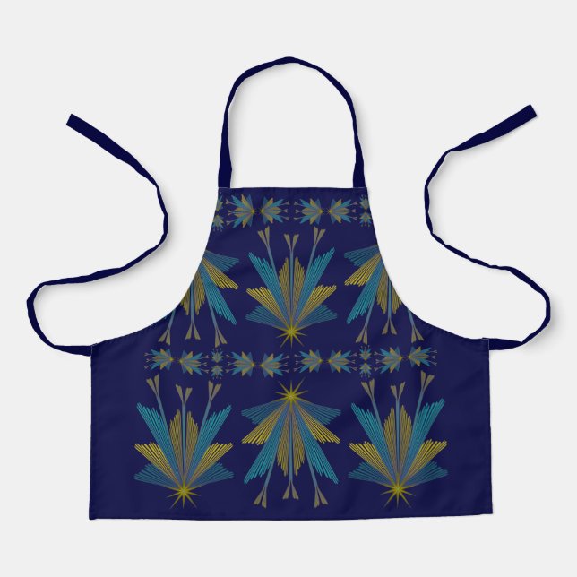 Fairy Stars Navy Kleine Schürze (Vorderseite)