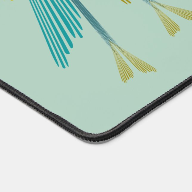 Fairy Stars Pistachio Desk Mat Schreibtischunterlage (Ecke)