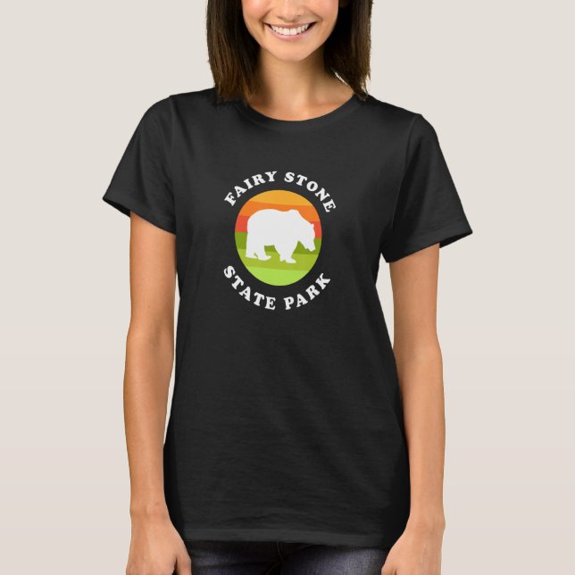 Fairy Stone Staat Park Virginia Bear VA Souvenir T-Shirt (Vorderseite)