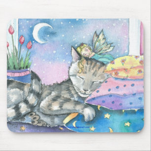 Fairy Tabby Katzenmauspad von Molly Harrison Mousepad