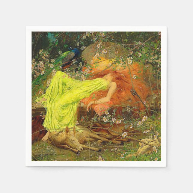 Fairy Tale Arthur Wardle Serviette (Vorderseite)