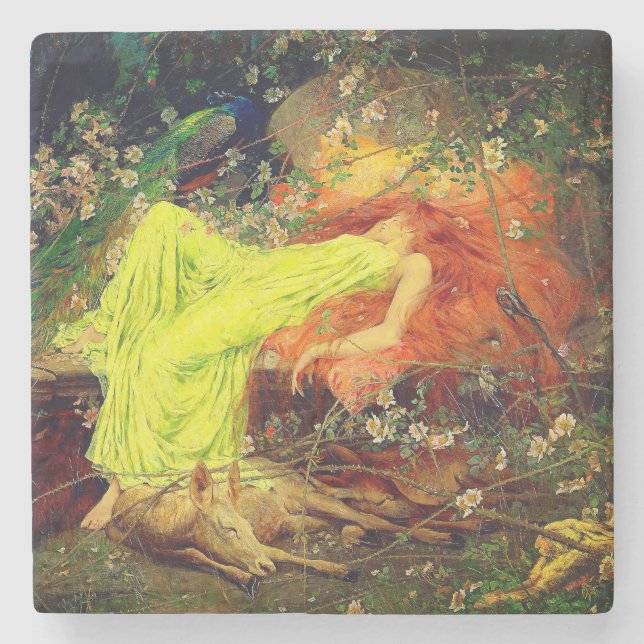 Fairy Tale Arthur Wardle Steinuntersetzer (Vorderseite)
