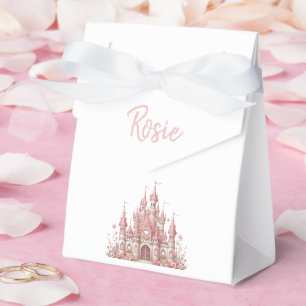 Fairy Tale Burg Girl Pink Personalisiert Gefallen  Geschenkschachtel