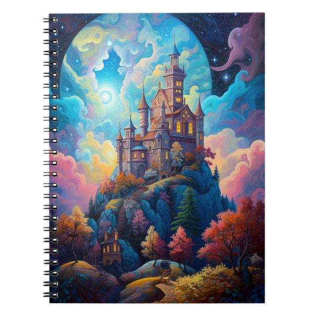 Fairy Tale Castel Fantastische Bergwelten Notizblock (Vorderseite)