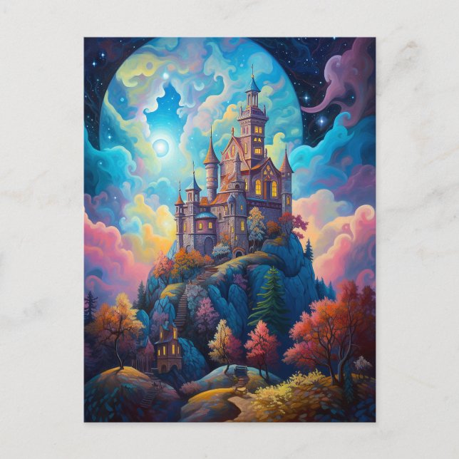 Fairy Tale Castel Fantastische Bergwelten Postkarte (Vorderseite)