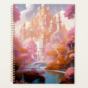 Fairy Tale Castle Rose White Gold Imaginaire Art