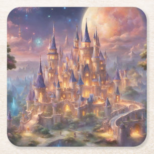 Fairy Tale Dreams Rechteckiger Pappuntersetzer