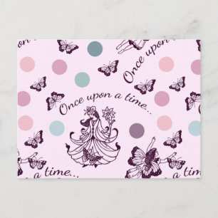 Fairy Tale einmal mit Schmetterlingen Postkarte