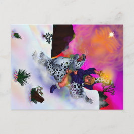 Fairy Tale Fantasy Light of Hope Winter Traumkunst Feiertagspostkarte