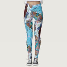 Fairy Tale Hearts Raspberry Leggings