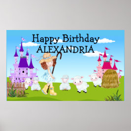 Fairy Tale Little Bo Peep Sheep Poster