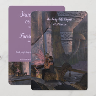 Fairy Tale Mariage - Flat Enregistrer la carte de 