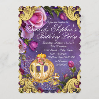 Fairy Tale Princess Birthday Party Einladung
