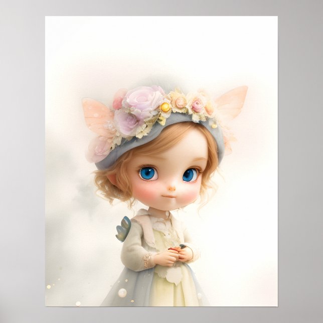 Fairy Tale Prinzessin der Schmetterlinge Poster (Vorne)