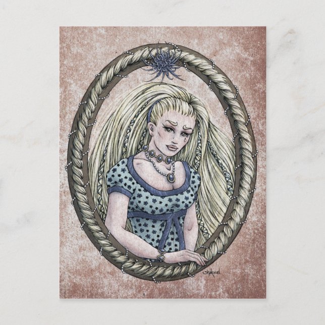 Fairy Tale "Rapunzel" Imaginaire Art Carte postale (Devant)