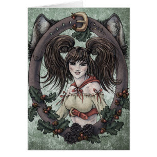Fairy Tale "Red Riding Hood" Fantasy Art Card #1
