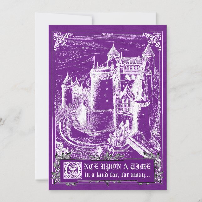 Fairy Tale Storybook Hochzeitseinladungen Einladung (Vorderseite)