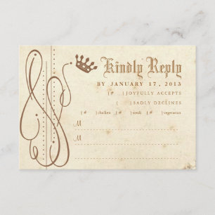 Fairy Tale Swirl Faire-part de mariage RSVP