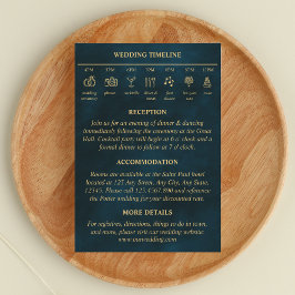 Fairy Tale Timeline Wedding Details Smarald Gold Begleitkarte