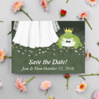 Fairy Tale Wedding Frosch Prince Save the Date Fun