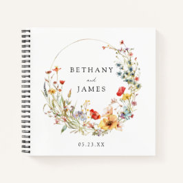Fairy Tale Wildblume Wedding Guest Book Notizbuch