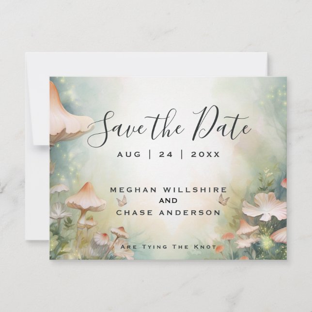 Fairy Tale Woodland Fairycore Romance Einladung (Vorderseite)