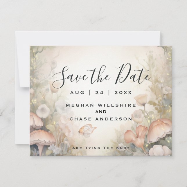 Fairy Tale Woodland Fairycore Romance Einladung (Vorderseite)