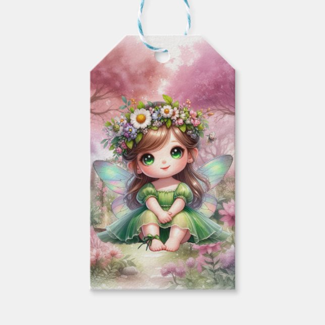 Fairy Tea Party Geschenkanhänger (Vorderseite)