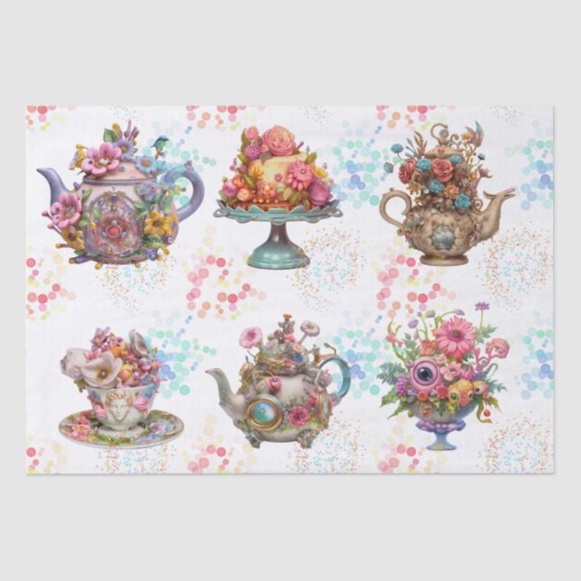 Fairy Tea Party Seidenpapier (Vorderseite)