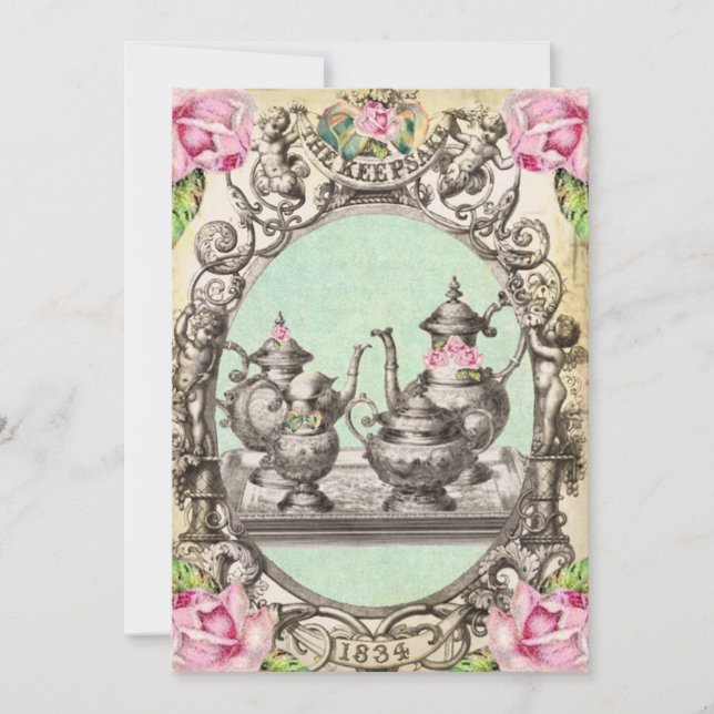 *FaiRy Tee-Party-Gruß-Karte iNViTaTioNs* Einladung (Vorderseite)