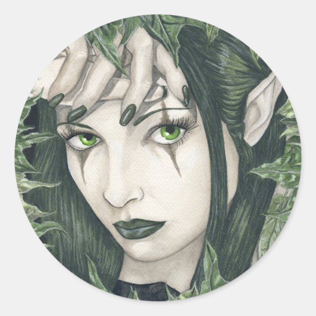 Fairy-the-Dark-Forest-Aufkleber Runder Aufkleber (Vorderseite)
