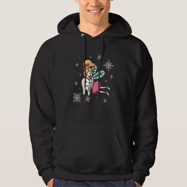 Fairy Tooth Hugging Tooth Dentistry Dentist Hoodie (Vorderseite)