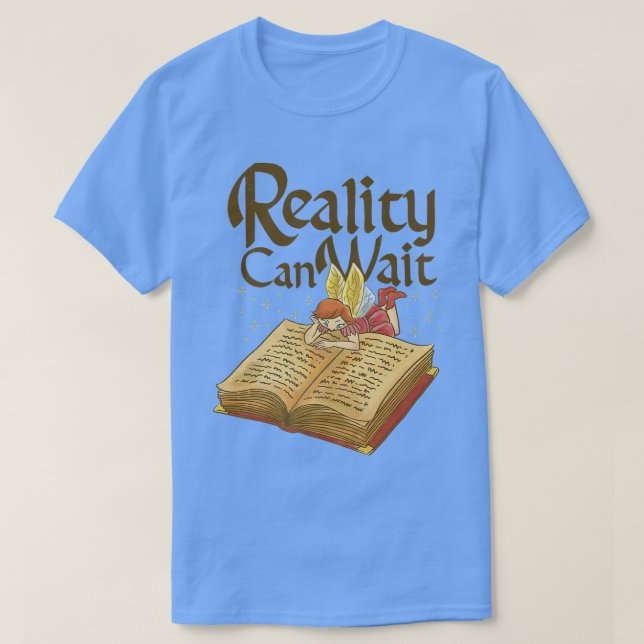 Fairy und Buch T-Shirt (Design vorne)