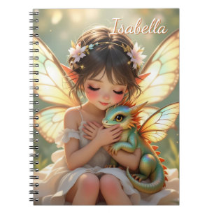 Fairy und Drache Chibi Anime Märchen Notizblock