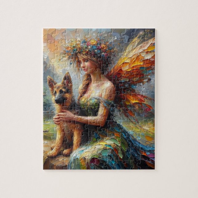 Fairy und German Shepherds Puppy (Vertikal)