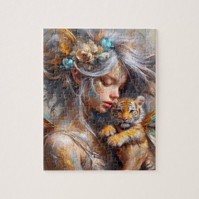 Fairy und ihr Baby Tiger Fairy (Vertikal)
